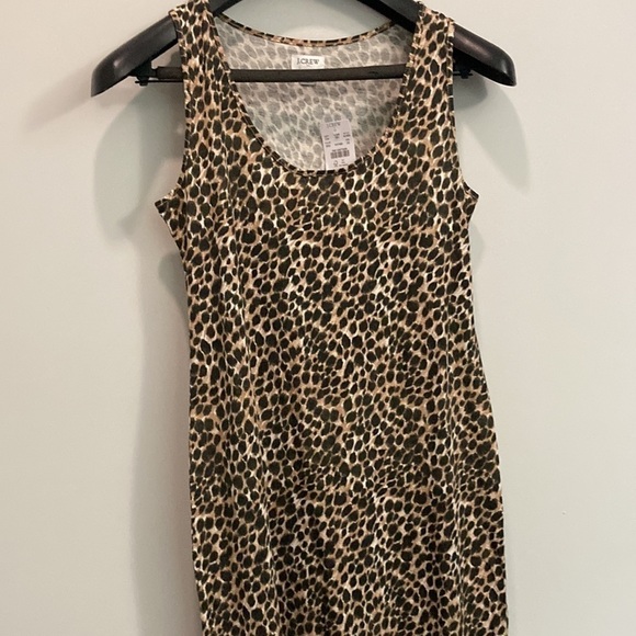J Crew Leopard Print Bodycon Midi Tank Dress​​ - Picture 8 of 12